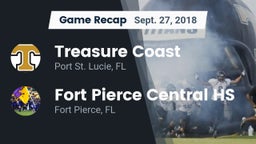 Recap: Treasure Coast  vs. Fort Pierce Central HS 2018
