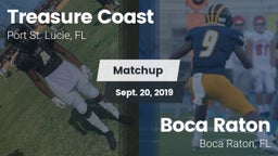 Matchup: Treasure Coast High vs. Boca Raton  2019