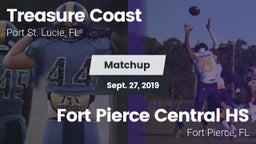 Matchup: Treasure Coast High vs. Fort Pierce Central HS 2019