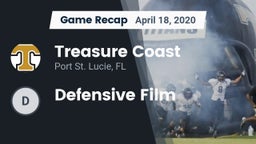 Recap: Treasure Coast  vs. Defensive Film 2020