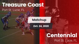 Matchup: Treasure Coast High vs. Centennial  2020