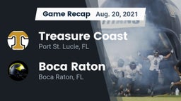 Recap: Treasure Coast  vs. Boca Raton  2021
