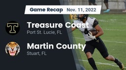 Recap: Treasure Coast  vs. Martin County  2022