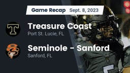 Recap: Treasure Coast  vs. Seminole  - Sanford 2023