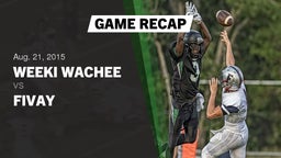 Recap: Weeki Wachee  vs. Fivay  2015
