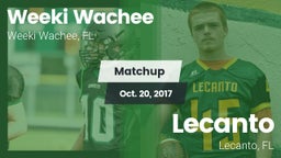 Matchup: Weeki Wachee High vs. Lecanto  2017