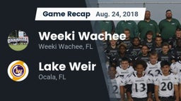 Recap: Weeki Wachee  vs. Lake Weir  2018
