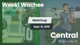 Matchup: Weeki Wachee High vs. Central  2018