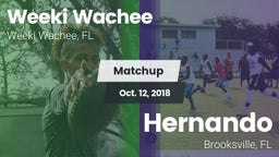 Matchup: Weeki Wachee High vs. Hernando  2018