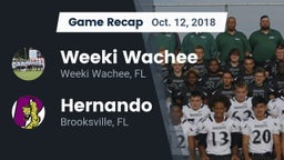 Recap: Weeki Wachee  vs. Hernando  2018