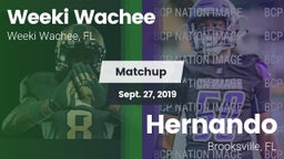 Matchup: Weeki Wachee High vs. Hernando  2019