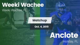 Matchup: Weeki Wachee High vs. Anclote  2019
