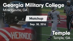 Matchup: Georgia Military vs. Temple  2016