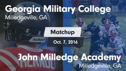 Matchup: Georgia Military vs. John Milledge Academy  2016