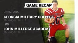Recap: Georgia Military College  vs. John Milledge Academy  2016