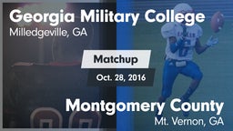 Matchup: Georgia Military vs. Montgomery County  2016