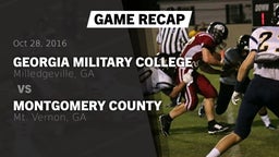 Recap: Georgia Military College  vs. Montgomery County  2016