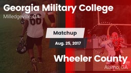 Matchup: Georgia Military vs. Wheeler County  2017