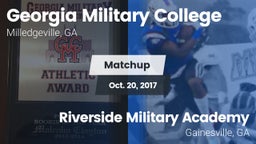 Matchup: Georgia Military vs. Riverside Military Academy  2017