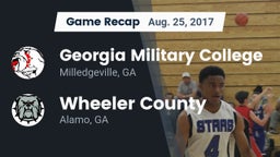 Recap: Georgia Military College  vs. Wheeler County  2017