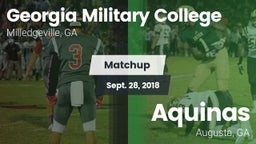 Matchup: Georgia Military vs. Aquinas  2018