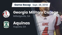 Recap: Georgia Military College  vs. Aquinas  2018