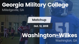 Matchup: Georgia Military vs. Washington-Wilkes  2018