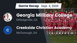 Recap: Georgia Military College  vs. Creekside Christian Academy 2020