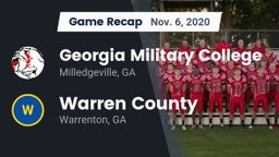 Recap: Georgia Military College  vs. Warren County  2020