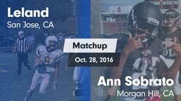 Matchup: Leland  vs. Ann Sobrato  2016