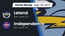 Recap: Leland  vs. Independence  2017