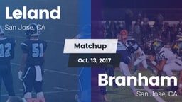 Matchup: Leland  vs. Branham  2017