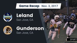 Recap: Leland  vs. Gunderson  2017