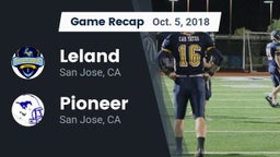 Recap: Leland  vs. Pioneer  2018