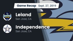 Recap: Leland  vs. Independence  2019