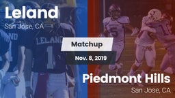 Matchup: Leland  vs. Piedmont Hills  2019