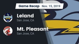Recap: Leland  vs. Mt. Pleasant  2019