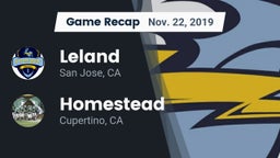 Recap: Leland  vs. Homestead  2019