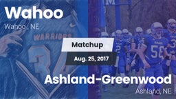 Matchup: Wahoo  vs. Ashland-Greenwood  2017