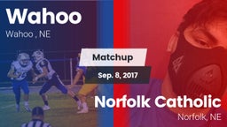 Matchup: Wahoo  vs. Norfolk Catholic  2017