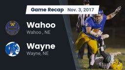 Recap: Wahoo  vs. Wayne  2017