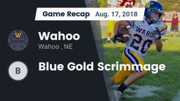 Recap: Wahoo  vs. Blue Gold Scrimmage 2018