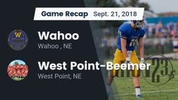 Recap: Wahoo  vs. West Point-Beemer  2018