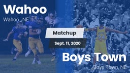 Matchup: Wahoo  vs. Boys Town  2020