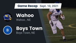 Recap: Wahoo  vs. Boys Town  2021