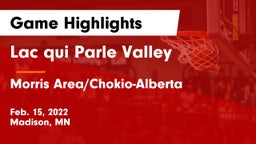 Lac qui Parle Valley  vs Morris Area/Chokio-Alberta Game Highlights - Feb. 15, 2022