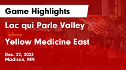 Lac qui Parle Valley  vs Yellow Medicine East  Game Highlights - Dec. 22, 2023