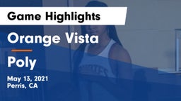 Orange Vista  vs Poly Game Highlights - May 13, 2021