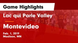 Lac qui Parle Valley  vs Montevideo  Game Highlights - Feb. 1, 2019