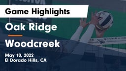 Oak Ridge  vs Woodcreek  Game Highlights - May 10, 2022